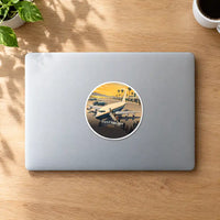Thumbnail for Convair 880 - 3D + Name - Circle Sticker - MacBook