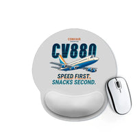 Thumbnail for Convair 880 - Cartoon - Ergonomic Mouse Pad - Light Gray