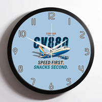 Thumbnail for Convair 880 - Cartoon - Framed - Light Blue