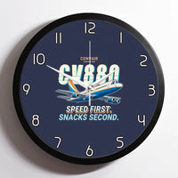 Thumbnail for Convair 880 - Cartoon - Framed - Navy Blue