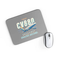Thumbnail for Convair 880 - Cartoon - Mouse Pad - Gray