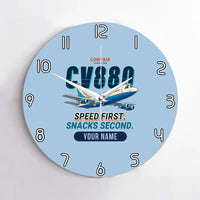 Thumbnail for Convair 880 - Cartoon + Name - No Frame - Light Blue