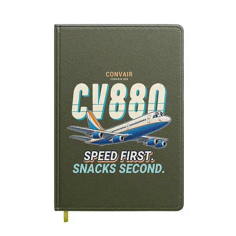 Convair 880 - Cartoon - Notebook - Green Army
