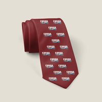 Thumbnail for Convair 880 - Cartoon Pattern - Tie - Dark Red