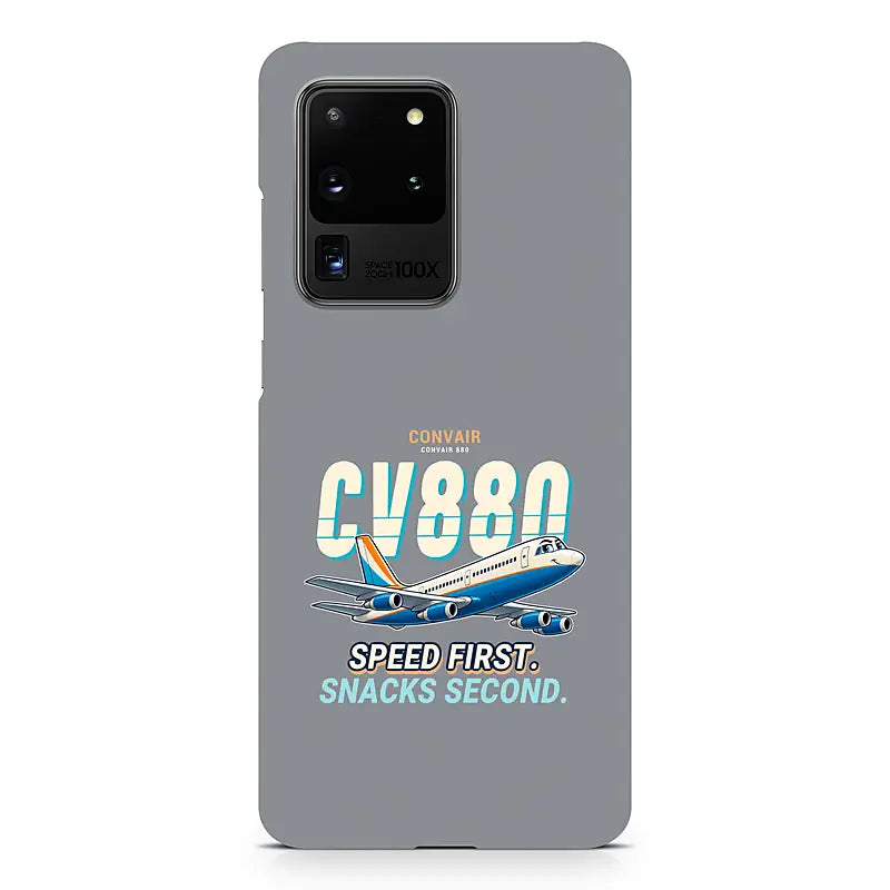 Convair 880 - Cartoon - Samsung Case - Gray