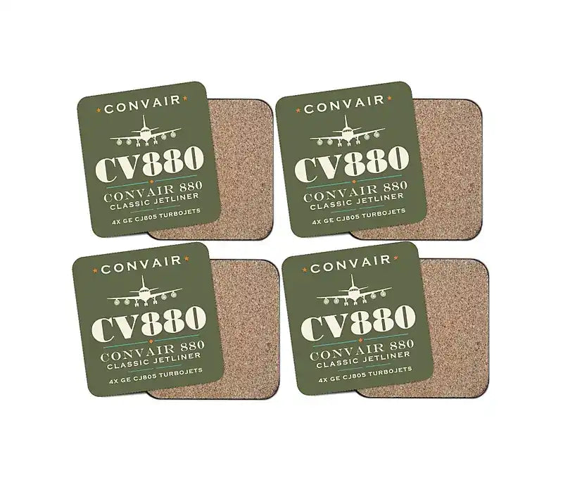 Convair 880 - Heritage - Coaster Set - Green Army