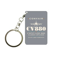 Thumbnail for Convair 880 - Heritage - Key Chain - Gray