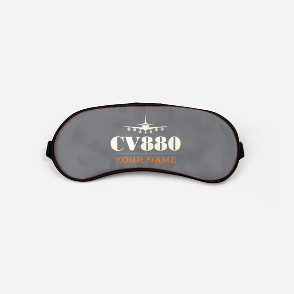 Convair 880 - Heritage + Name - Sleep Mask - Gray