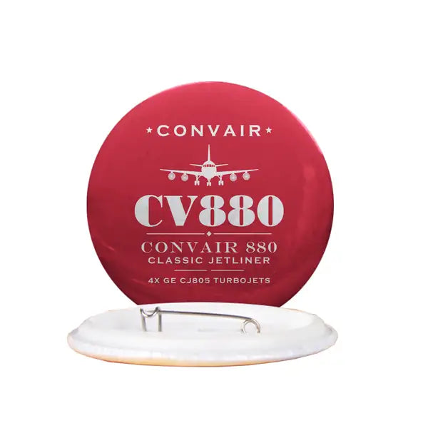 Convair 880 - Heritage - Pin - Red