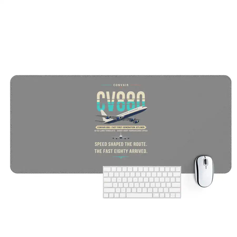 Convair 880 - Original - Desk Mat - Gray