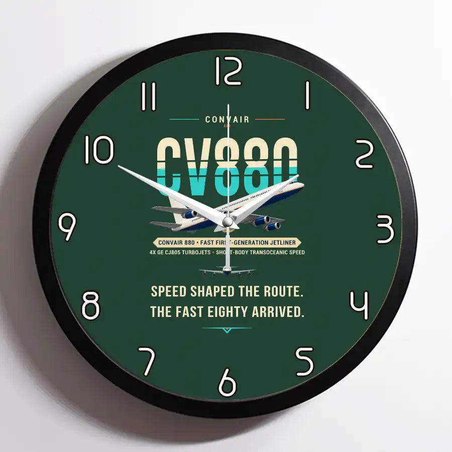Convair 880 - Original - Framed - Dark Green
