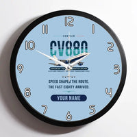 Thumbnail for Convair 880 - Original + Name - Framed - Light Blue