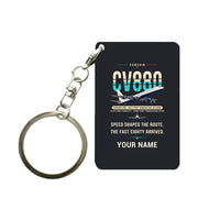 Thumbnail for Convair 880 - Original + Name - Key Chain - Black