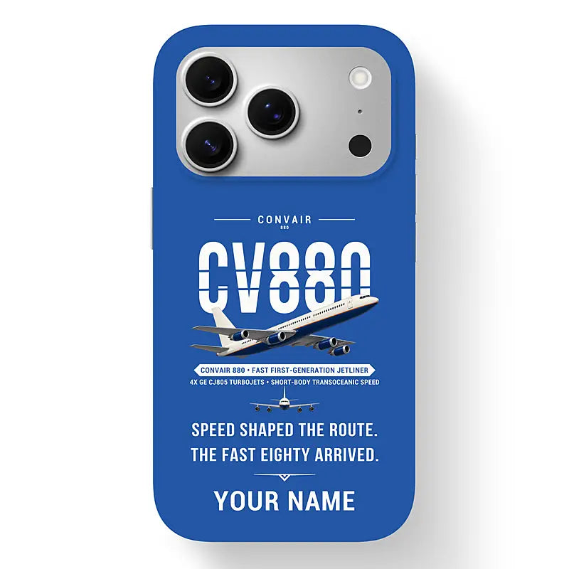 Convair 880 - Original + Name - MagSafe iPhone 17 Pro - Blue