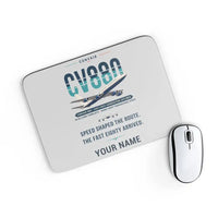 Thumbnail for Convair 880 - Original + Name - Mouse Pad - Light Gray