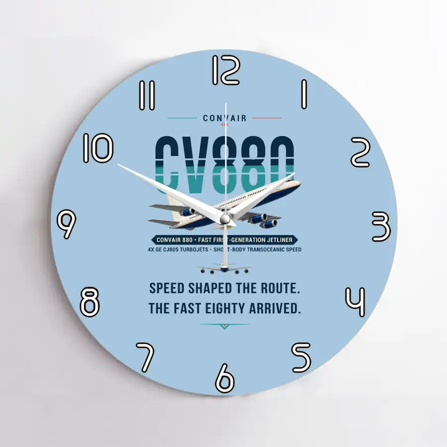 Convair 880 - Original - No Frame - Light Blue