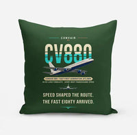 Thumbnail for Convair 880 - Original - Pillow - Dark Green