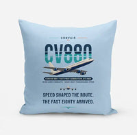 Thumbnail for Convair 880 - Original - Pillow - Light Blue