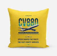 Thumbnail for Convair 880 - Original - Pillow - Yellow
