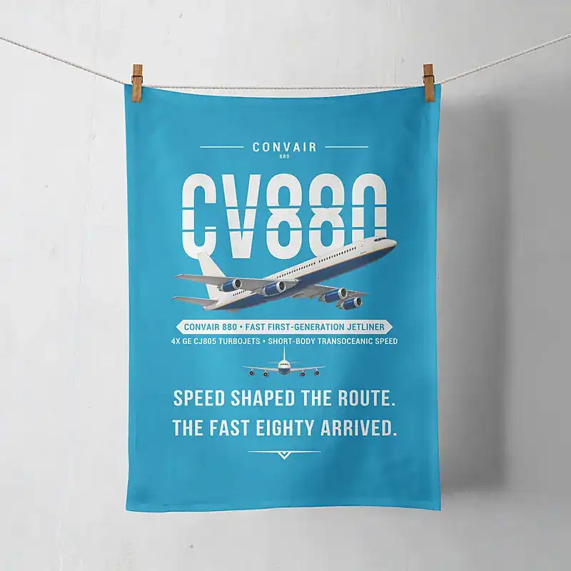 Convair 880 - Original - Towel - Turquoise