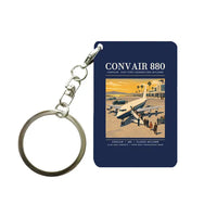 Thumbnail for Convair 880 - Poster - Key Chain - Navy Blue