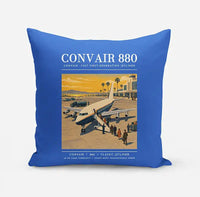 Thumbnail for Convair 880 - Poster - Pillow - Blue