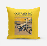 Thumbnail for Convair 880 - Poster - Pillow - Yellow