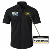 Thumbnail for Convair 880 - Short Sleeve Shirt - Cartoon - Black + NAME