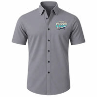 Thumbnail for Convair 880 - Short Sleeve Shirt - Original - Gray