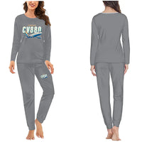 Thumbnail for Convair 880 - Women Pajamas - Cartoon Chest - Gray