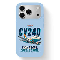 Thumbnail for Convair CV-240 - Cartoon - MagSafe iPhone 17 Pro - Light Blue