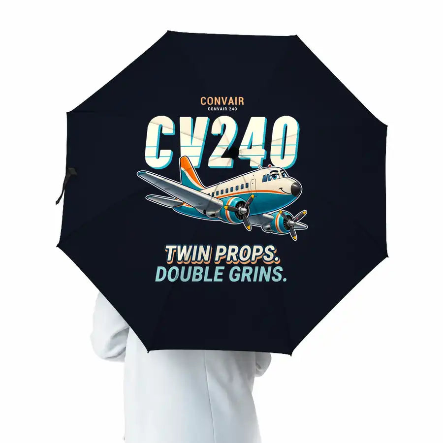 Convair CV-240 - Cartoon - Umbrella