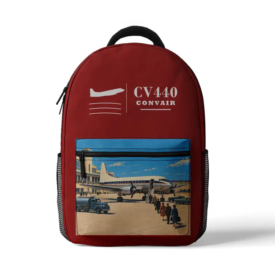 Convair CV-440 Metropolitan - 3D Backpack - Red