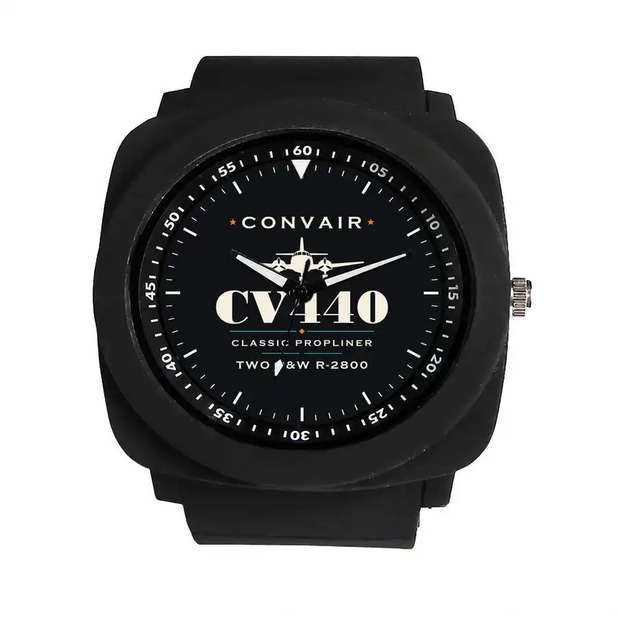 Convair CV-440 Metropolitan - Heritage - Rubber Strap - Black