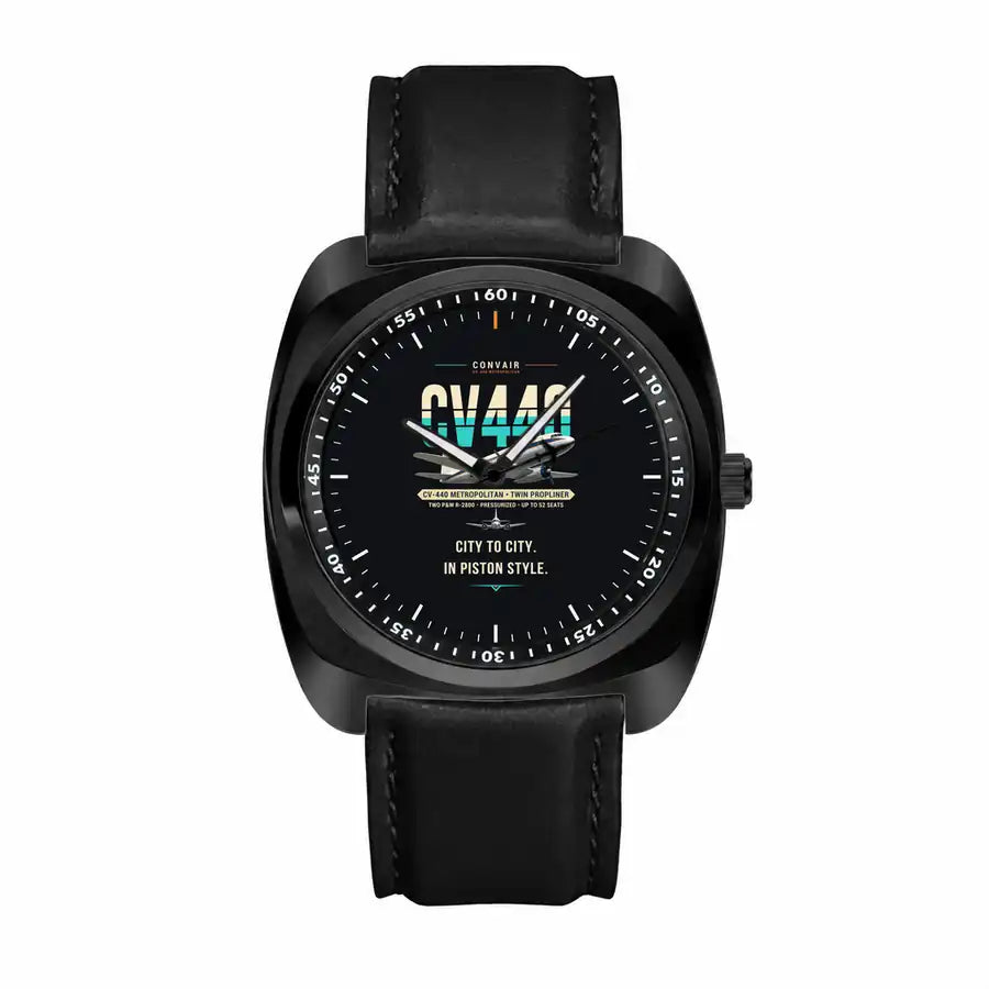 Convair CV-440 Metropolitan - Original - Luxury Cushion - Black and Black Strap