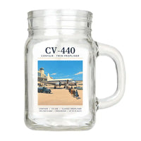 Thumbnail for Convair CV-440 Metropolitan - Poster - Cocktail Glass (Mason Jar)