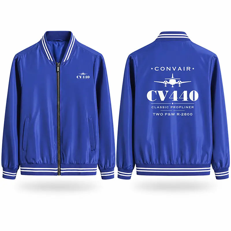 Convair CV-440 Metropolitan Stylish Jackets - Baseball Collar - Heritage - Royal Blue