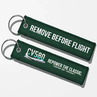 Thumbnail for Convair 580 Aviator Key Chains - Dark Green - Remove Before Flight