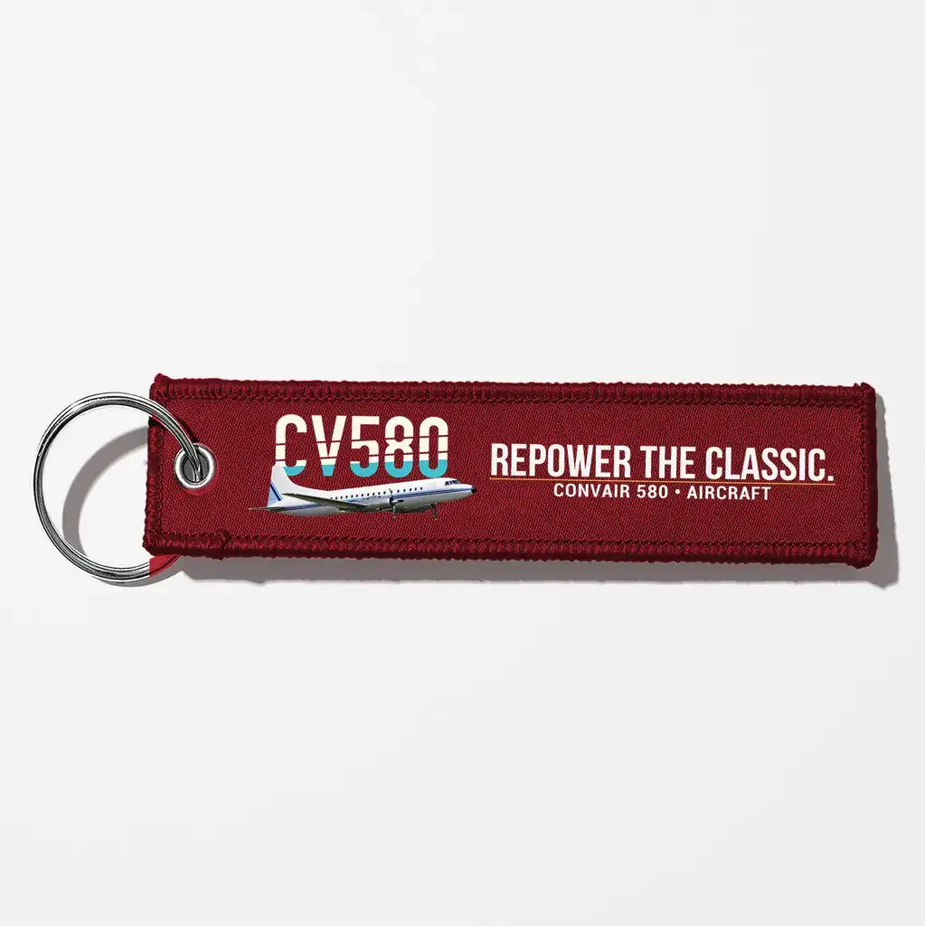 Convair 580 Aviator Key Chains - Dark Red