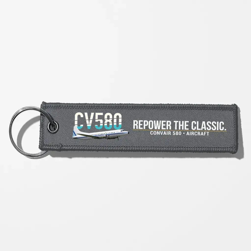 Convair 580 Aviator Key Chains - Gray