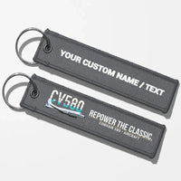 Thumbnail for Convair 580 Aviator Key Chains - Gray - Personalized