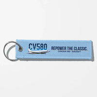Thumbnail for Convair 580 Aviator Key Chains - Light Blue