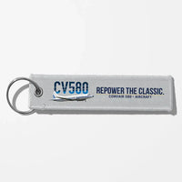 Thumbnail for Convair 580 Aviator Key Chains - Light Gray