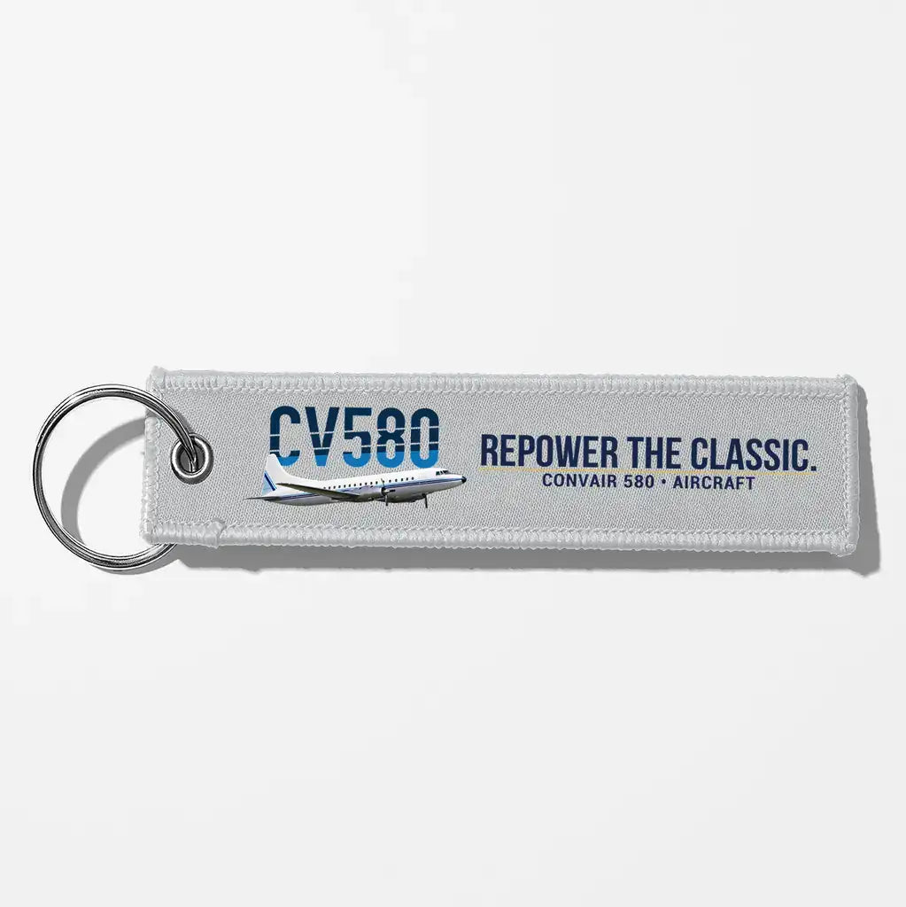 Convair 580 Aviator Key Chains - Light Gray