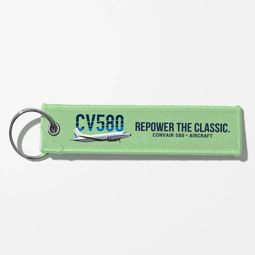 Convair 580 Aviator Key Chains - Light Green