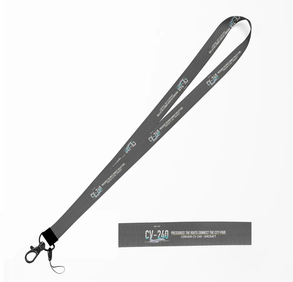 Convair CV-240 lanyard - gray