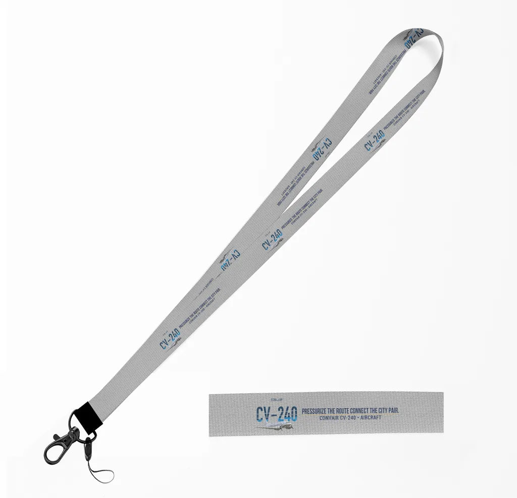Convair CV-240 lanyard - light gray