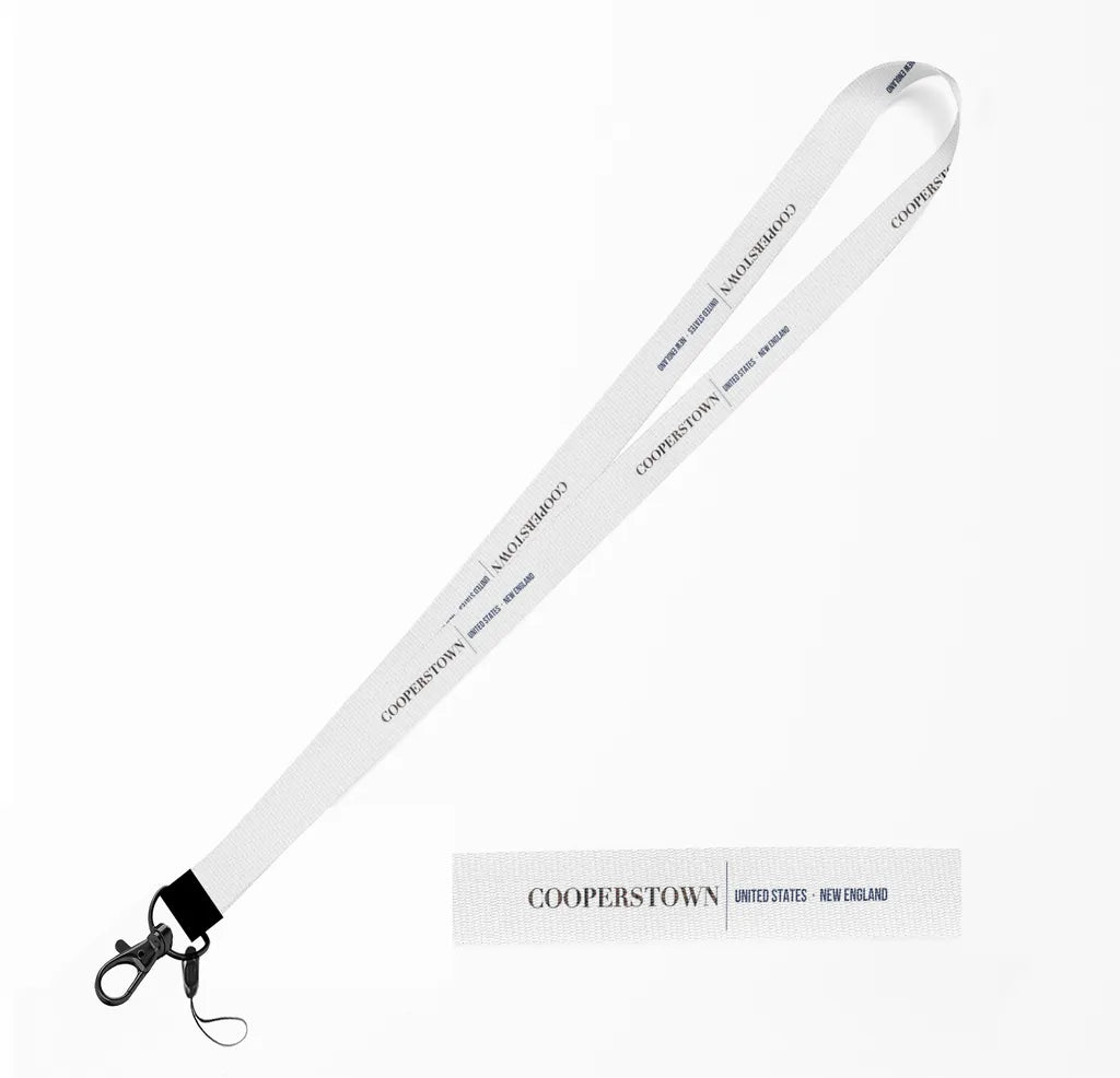 Cooperstown City Series lanyard - white