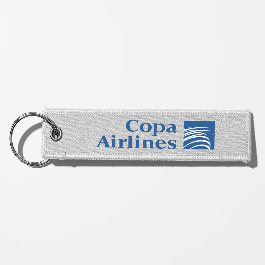 Copa Airlines Crew & Staff Tag Key Chains - White