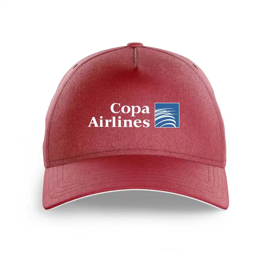 Copa Airlines printed hat - dark red